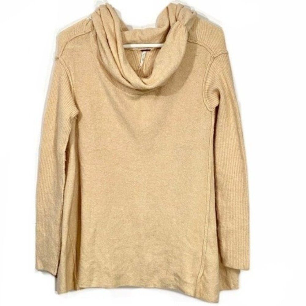 Free People Wool Blend Oversized Cowl Neck Sweater
